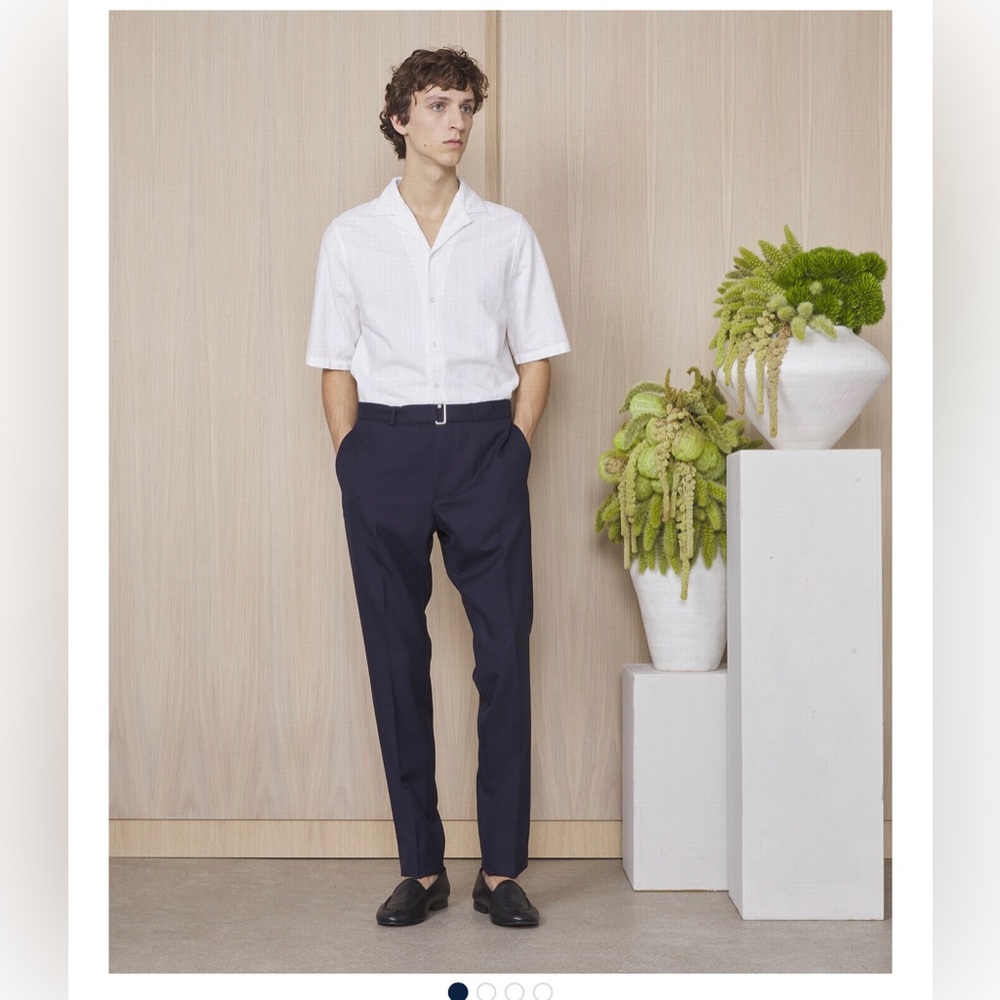 Officine Generale Paul Dress Pant in Dark Blue